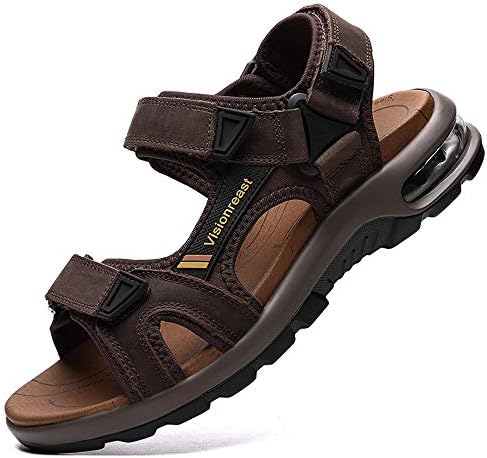 visionreast Mens Athletic Sandals Open Toe Hiking Outdoor Non-slip Sandals Air Cushion Sport Casual Beach Sandals