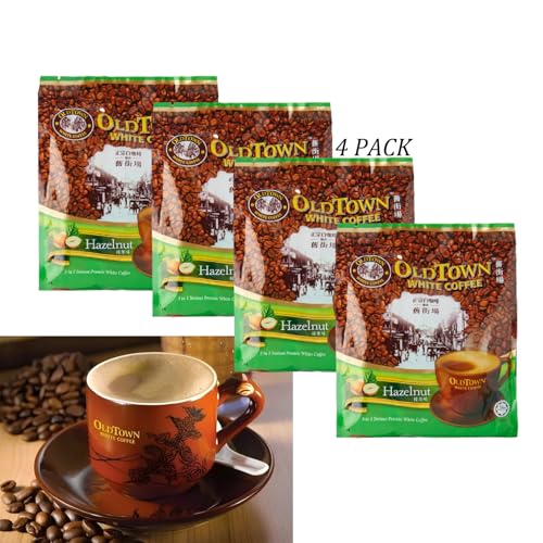(4 Pack - Classic) Old Town White Instant Premix Coffee,3 in1 Hazelnut Instant Coffee (60 Sticks) Expired Date 09\/05\/2026