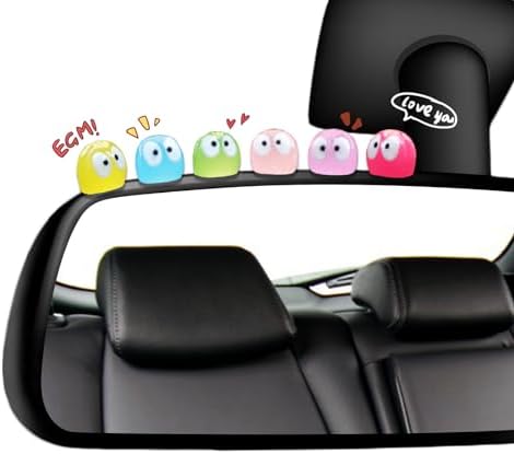 RAPUDA Cute Luminous Soot Sprites,35 Pcs Automotive Interior Decoration Accessories for Car Rearview Mirror and Dashboard,Cute Anime Decor for Home Garden Office,Funny Ornament Gifts(Multicolour)