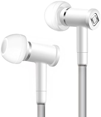 Aircom A1 Airtube Stereo Anti-Radiation Active Headphones for iPhone 7 Plus Gold - 256 GB Earbuds Wired Headset with Mic, Noise Isolating, True Live Sound (White) - US Patent # 6453044