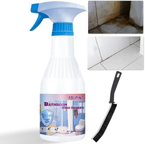 ABUPING All Purpose Cleaner, Grout Cleaner for Tile Floors, Soap Scum Remover for Shower, Bathroom Descaler Foam Spray, Suitable for Toilet, Bathtub, Wall, Etc, 1PCS