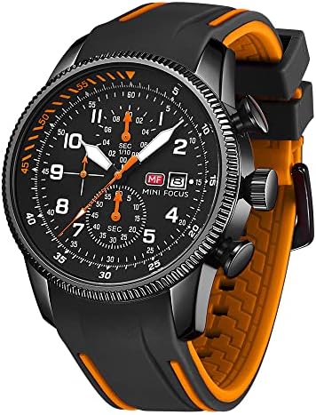 AIMES Watch for Men Sport Military Waterproof Chronograph Mens Watches Analog Quartz Big Face Classic Stylish Fashion Casual Designer Business Work Wrist Watch Elegant Gift for Men