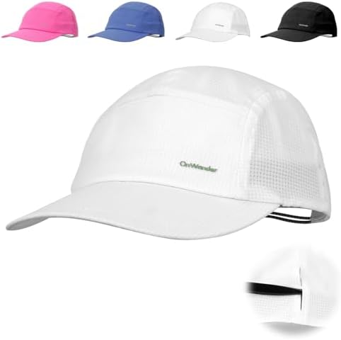 OnWander Performance Hat for Women Men, Lightweight Breathable Mesh Running Hat, Sport Cap for Golf, Cycling, Tennis