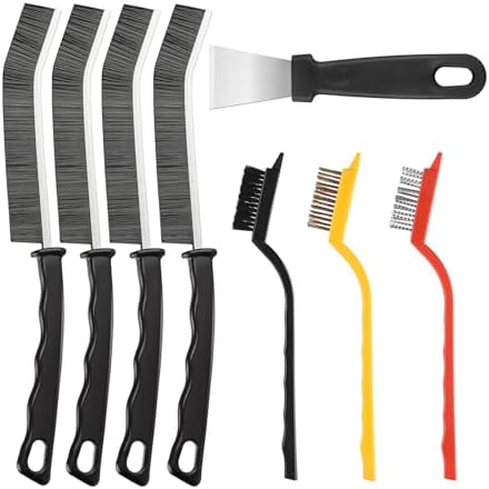 Crevice Cleaning Brush,8 Pcs Cleaning Supplies,Hard Bristle Crevice Cleaning Brush,Crevice Cleaning Brushes for Household Use Bathroom Tiles Kitchen Practical and Durable