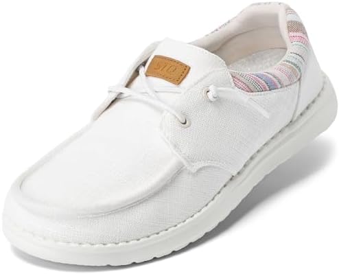 STQ Women\u0026#39; Lace up Loafers | Orthopedic Comfortable Ultralight Boat Casual Shoes with Arth Support