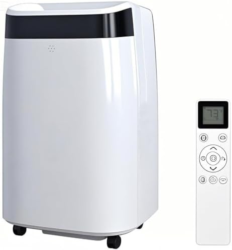 Jojoka Portable Air Conditioner with Remote Control, 10000 BTU Portable AC for Room, Dorm, Office with Drying, Fan, Sleep Mode, 3 Speeds, 24H Timer Function, Cools Room up to 450 Sq. ft