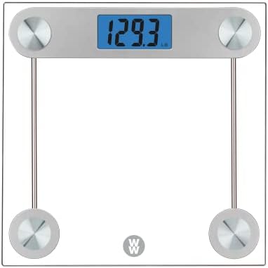 Weight Watchers Scales by Conair Scale for Body Weight, Digital Bathroom Scale in Clear