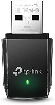 TP-Link AC1300 USB WiFi Adapter(Archer T3U)- 2.4G\/5G Dual Band Wireless Network Adapter for PC Desktop, MU-MIMO WiFi Dongle, USB 3.0, Supports Windows 11, 10, 8.1, 8, 7, XP\/Mac OS X 10.9-10.14
