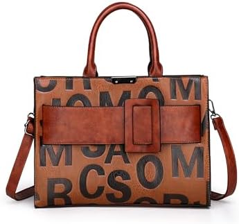 KingTo Women's Crocodile Pattern Shoulder Bag Handbag Fashion Handbag Women's Crocodile Wallet 3-Piece Set