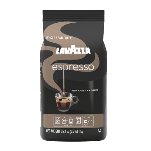 Lavazza Espresso Whole Bean Coffee, Medium Roast, 100% Arabica, 2.2 lb Bag (Pack of 1)