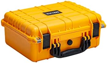 MEIJIA Portable All Weather Waterproof Camera Case With Foam,Fit Use of Drones,Camera,Equipments,Pistols,15.98x12.99x6.85inches
