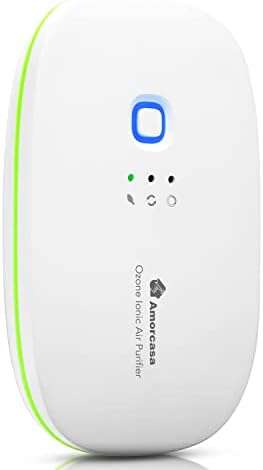AMORCASA Ozone &amp; Anion Air Purifier 2 in 1 Plug in, Compact Size, Purifying Air Eliminate Odor