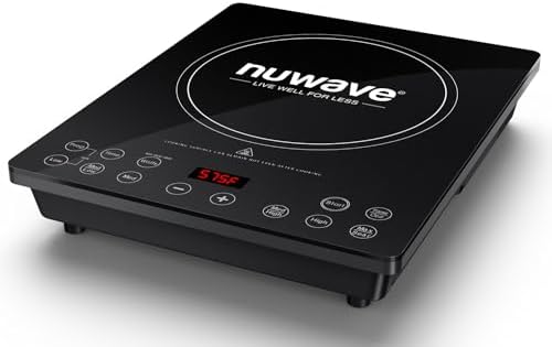 Nuwave Portable Induction Cooktop, NSF-Certified Single Electric Burner, 94 Precise Temp Range, Large 8\u201D Heating Coil, Perfect for Professional &amp; Commercial Settings, Shatter-Proof Glass Surf
