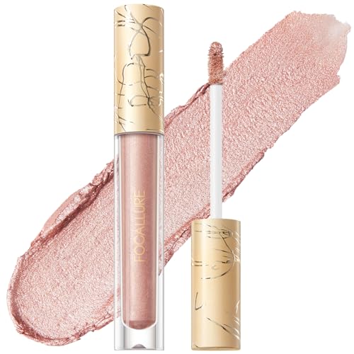 FOCALLURE Metallic Liquid Lipstick,Non Stick Cup Lip Gloss,High Impact Lip Color with Transfer-proof Wear,Long Lasting &amp; Waterproof Lipstick Makeup for Women,YoungLust