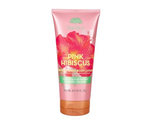 Tree Hut Pink Hibiscus Moisturizing Body Lotion  Ceramide and Squalene Formula Helps Protect Skin  Long-lasting Hydration Leaves Skin Feeling Soft &amp; Moisturized  8.5 fl oz.