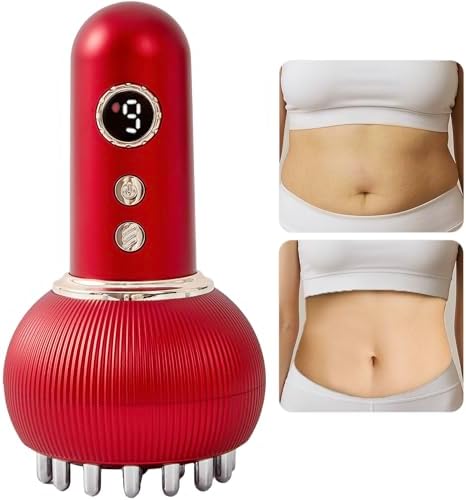 Paiaito Lymphatic Drainage Massager &amp; Anti Cellulite Massage Tool, Helps Reduce Stretch Marks &amp; Cellulite, for Legs, Arms &amp; Belly, Body Sculpting Machine with Microcurrent, Light, Heat &am