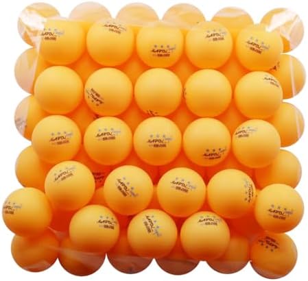 MAPOL 50 Orange 3-star High Quality Table Tennis Balls in Bulk, Advanced Training Table Tennis Balls