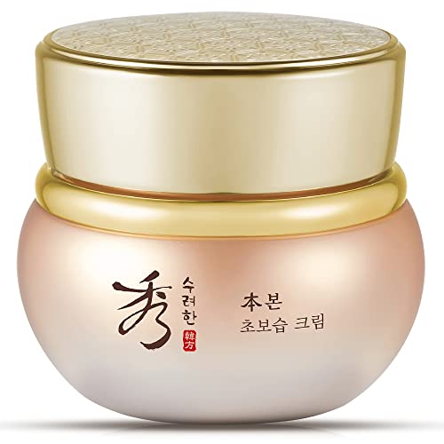 Sooryehan BON Extra Moisture Cream (1.7fl oz) - Premium Skin Moisturizer for Skin Barrier Night Repair by LG Beauty. Red Ginseng.