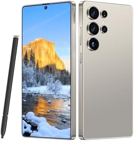 MMY I25 Ultra 5G Unlocked Smartphone,16GB+512GB Fully Cell Phone for Android 14, 6.99&#34; Unlocked Cell Phone, 7000mAh, 68MP+108MP Dual Camera\/Dual SIM\/Fingerprint Lock\/Face (Titanium Gray)