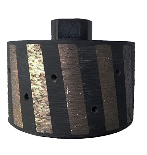 HUAYIZHIYUAN Diameter 3 Inch Diamond Drum Wheel Resin Filled Zero Tolerance Grit 4045 With 58-11 Thread