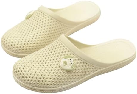 Caistre Bath Slippers with Holes Women Lightweight Slide Sandals Indoor Outdoor Bath Slippers Non Slip House Shoes Pool Beach