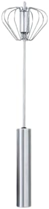 kitchen utensils set, Baking Tools Eggbeater Stainless Steel Coarse Blender Semi automatic Eggbeater Manual Mini Silicone Whipper