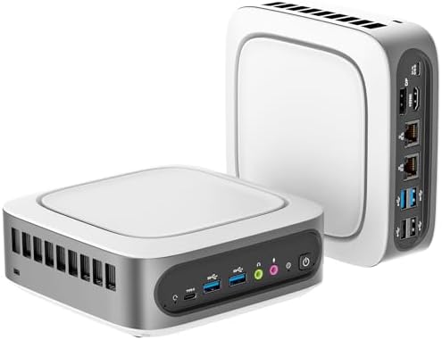 Mini PC Intel Core i9-11900H(4.9GHz, 8C\/16T), 32GB DDR4 1TB M.2 SSD, W-11 Pro Mini Desktop Computer 4K Triple Display, Dual 2.5G LAN, 6 USB Ports, WiFi6, BT5.2, Portable Small PC MGI9