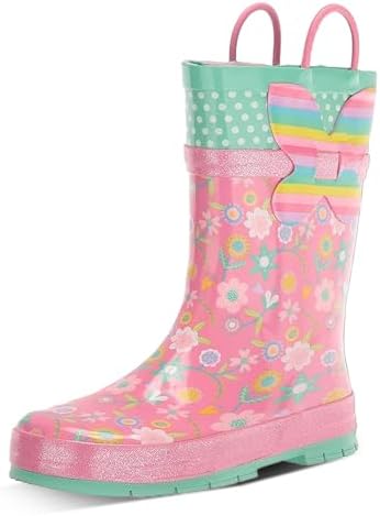 Western Chief Rain Boots with Pull on Handles for Toddlers and Kids - Premium Waterproof Boots for Boys and Girls