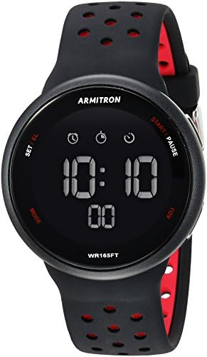 Armitron Sport Unisex Digital Chronograph Silicone Strap Watch, 40\/8423
