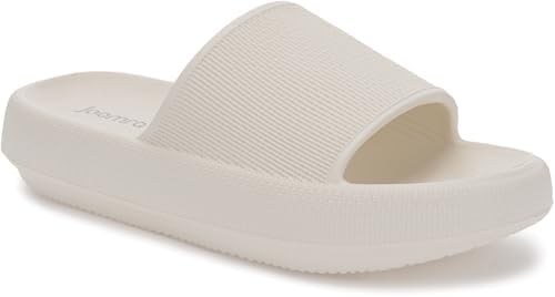 Joomra women's and men's pillow slippers, anti slip quick drying shower slippers, bathroom sandals, super cushioned thick sole