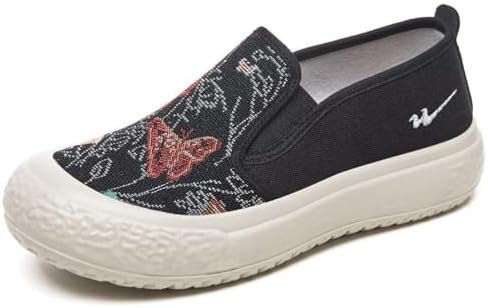 EDONQIAOD Fisherman's Shoes with Soft Bottom, Anti slip, Lazy, Breathable, Casual, Versatile Canvas Shoes