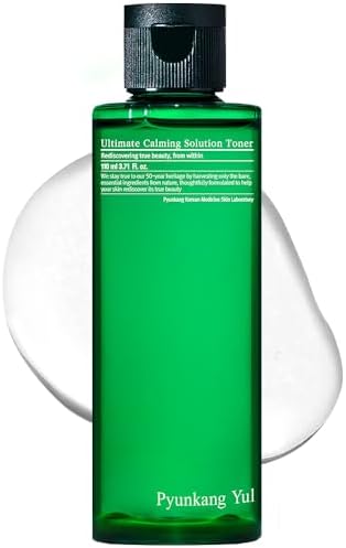 [PKY] Pyunkang Yul Ultimate Calming Solution Toner with Honeysuckle Flower, Ceramides, Hyaluronic Acid, Centella Asiatica, for Moisturized, Nourishing, Sensitive, Tired Facial Skin 3.71fl.oz.
