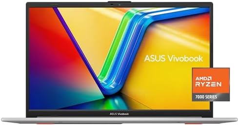 ASUS Vivobook Go 15.6\u201D Slim Laptop, AMD Ryzen 5 7520U, 8GB, 512GB, Windows 11 Home, Cool Silver, Military Grade Durability, Fast Charging, Webcam Shield, E1504FA-AS54