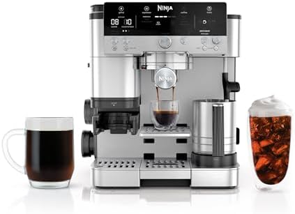 Ninja  Espresso Machine and Drip Coffee Maker Luxe Café Premier Series  Integrated Coffee Grinder, Milk Frother, Assisted Tamper &amp; Built-In Espresso Accessory Storage  Stainless Steel  ES601