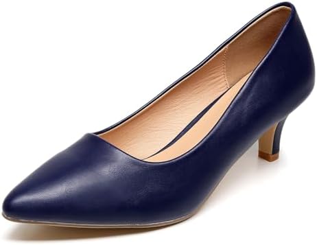 VenusCelia Women&#39;s Rokoko Pump Kitten Heel Shoe
