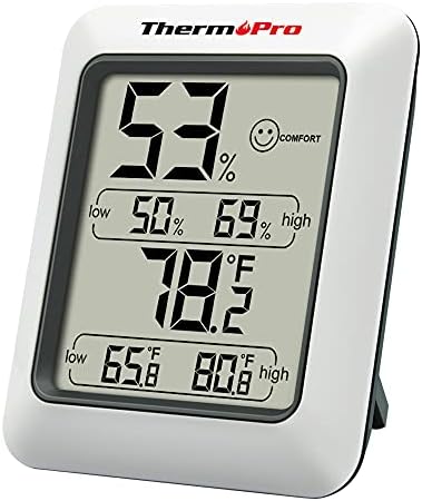 ThermoPro TP50 Digital Hygrometer Indoor Thermometer Room Thermometer and Humidity Gauge with Temperature Humidity Monitor