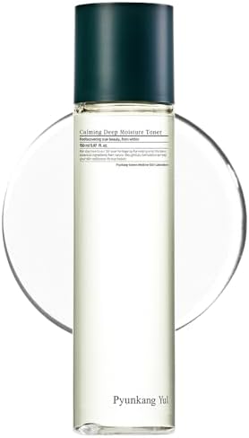 Pyunkang Yul PKY Calming Deep Moisture Toner - Face Toner for Women containing AHA and PHA - for Teens and Adults - Astringent for Face - Korean Facial Toner - 150ml 5.07 Fl. Oz.