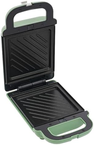 Sandwich Maker, 600W 110V Portable Breakfast Machine with Upper&amp; Lower Heating Tube, 1-2min Preheating Time, 150-170℃\/302-338℉ (Green)