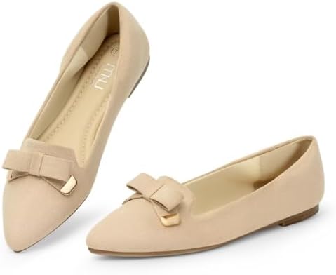 MUSSHOE Flat Shoes Women Comfortable Slip on Women&#39;s Flats Dress Shoes for Women