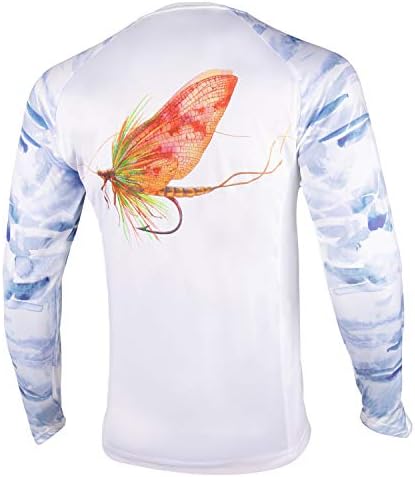 Palmyth Fishing Shirt for Men Long Sleeve Sun Protection UV UPF 50+ T-Shirts with Pocket