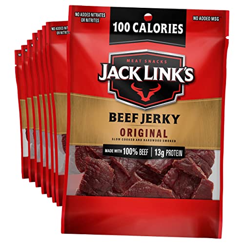 Jack Link&#39;s Meat Snacks Beef Jerky, Original, 1.25 Ounce (Pack of 10)