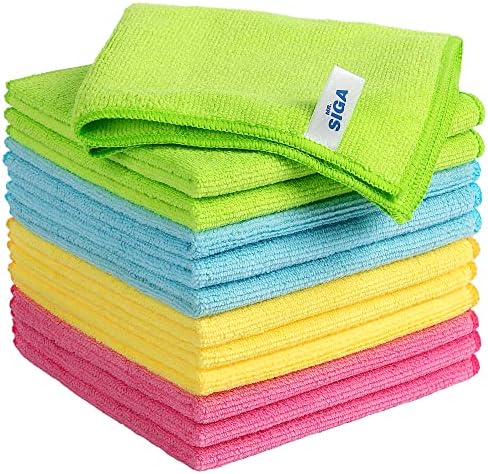 MR.SIGA Microfiber Cleaning Cloth,Pack of 12,Size:12.6&#34; x 12.6&#34;