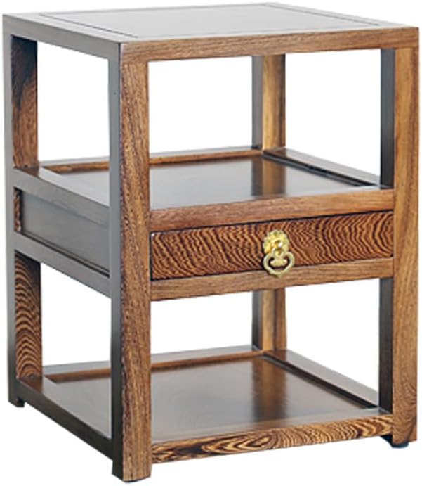 Tea edge cabinet, tea set, tea pots, tea cake storage cabinet, chicken wings, wooden tea table, small side cabinet edge, movable small table with drawers