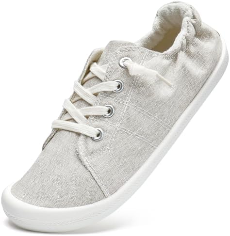 STQ Women Slip On Sneakers, Comfortable Casual Canvas Shoes