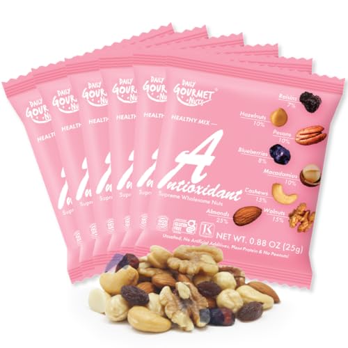 Daily Gourmet Nuts - Unsalted Mixed Nuts Snack Packs\/Individually Wrapped Snacks\/Nut Snacks\/No Peanuts\/Healthy Trail Mix Individual Packs\/Deluxe Assorted Snacks