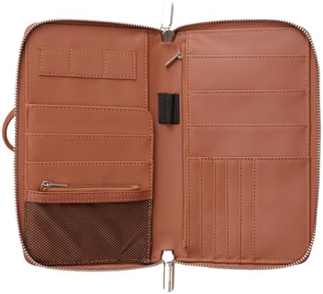 RFID Blocking Family Passport Holder Wallet 6,Premium Leather Travel Document Organizer for Women and Men,Travel Wallet for Credit Card