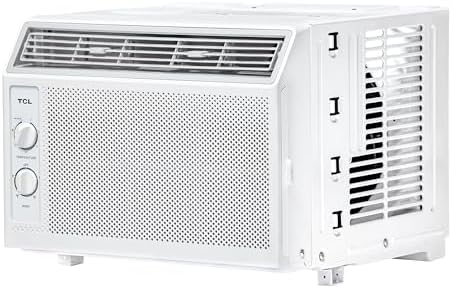 TCL H5W33M 5,000, 115V, AC for Small Rooms 5000 BTU Window Air Conditioner,150 Sq. Ft, Easy-to-Use, Reusable Filter, Compact Design, White