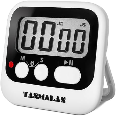 Easy to USE, Digital Timer Kitchen Timer, Magnetic Timer,Tanmalan(Black,1 Pack)