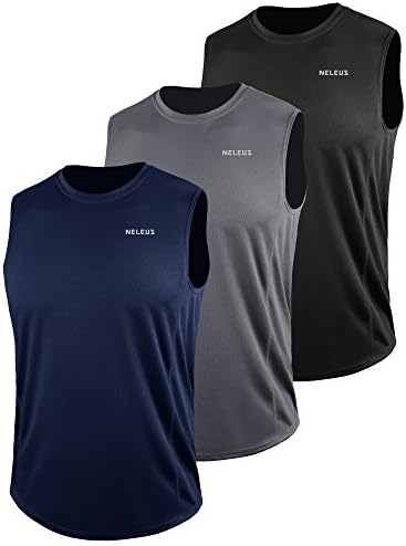 NELEUS Men&#39;s Dry Fit Workout Running Muscle Tank Top