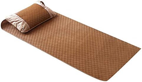 Yosoo Summer Mattress, Home Quick Cooling Textile Rattan Mat Grid Fitted Bed Sheet Set Summer Bed Cover, Size 195x80cm\/76.8x31.5in